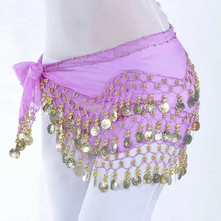 Women's Belly Dancing 3-Row Hip Scarf - Women's Shop Mad Fly Essentials
