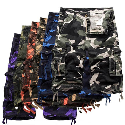 Camo Summer Casual Men Cargo Shorts - Mad Fly Essentials