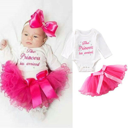 Baby Girl Romper Bodysuit+Tutu Skirts Outfits Set - Kids Shop Mad Fly Essentials
