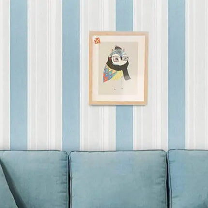 Modern Vertical Stripe Kids Room Wallpaper