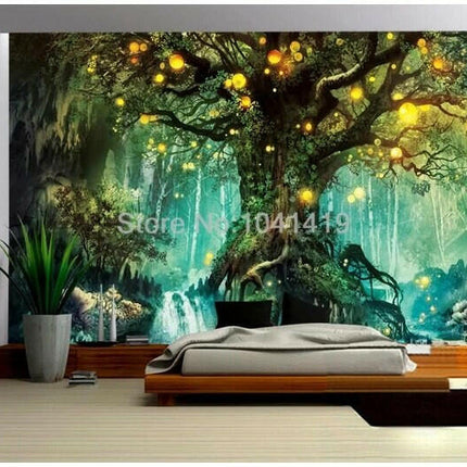 Fantasy Forest Tree 3D Wallpaper Murals - Home & Garden Mad Fly Essentials