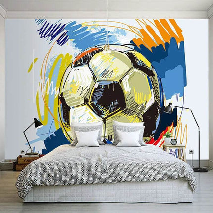 Custom 3D Modern Graffiti Soccer Wallpaper - Mad Fly Essentials