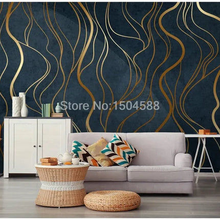Custom Abstract-Lines Personality 3D Mural Wallpaper - Home & Garden Mad Fly Essentials