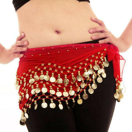 Women Belly Dancing Costume Hip Waist Scarf-13 Colors