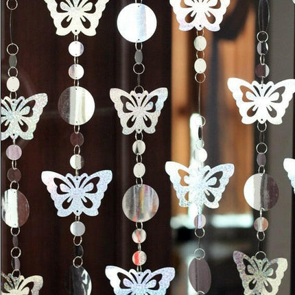 PVC Sequins Home Festive Butterfly Curtain