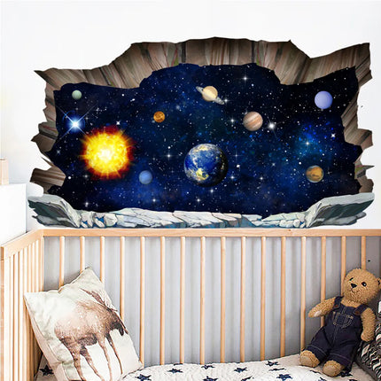 3D Outer-Space Planets Cosmic Wall Stickers - Kids Shop Mad Fly Essentials