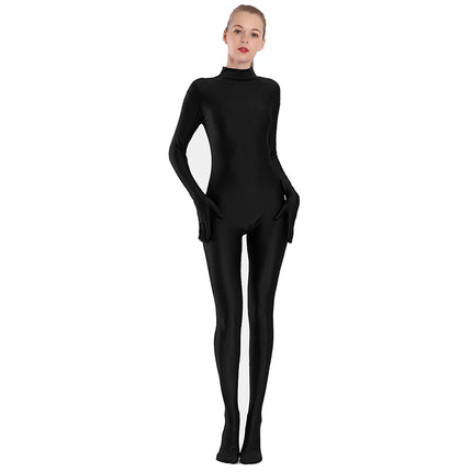 Jumpsuit Women's High Collar Office Solid Jumper - Jumpsuit - Hearuisavy - Mad Fly Essentials