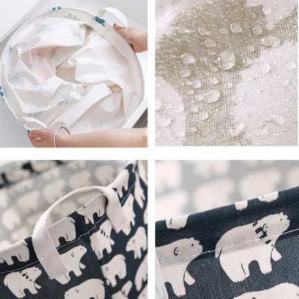 Storage Solutions Round Dog Flamingo Animal Laundry Basket - Storage Solutions - Briteplus - Mad Fly Essentials