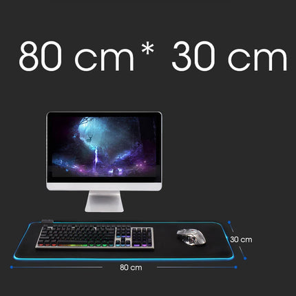 Large 3D Gamer Mouse Pad RGB Backlight
