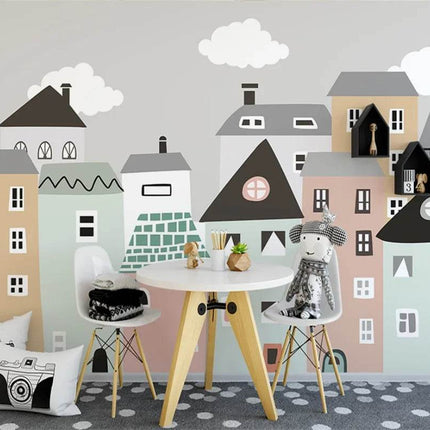 Custom Modern 3D Scenic City Mural Wallpaper - Mad Fly Essentials