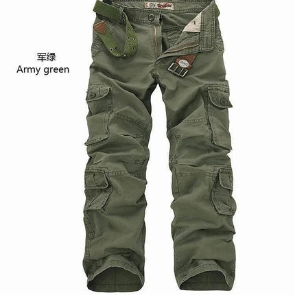 Men Tactical Multi-Pocket Washed Cargo Pants - Mad Fly Essentials