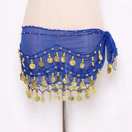 Women's Belly Dancing 3-Row Hip Scarf - Women's Shop Mad Fly Essentials