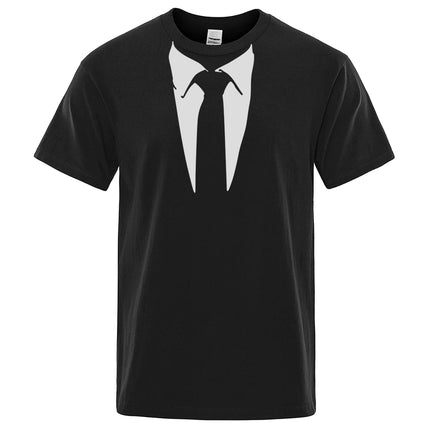 Shirt Men Funny Retro Fashion 3D Tie Tee - Shirt - Oufisun - Mad Fly Essentials