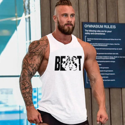 Tank Top Men Beast Activewear Bodybuilding Top - Tank Top - Fitness Essentials - Mad Fly Essentials