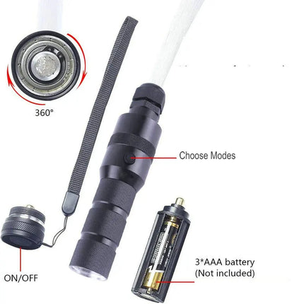 LED Party Light Fiber Optic Swivel Light - LED Party Light - ALMGD - Mad Fly Essentials