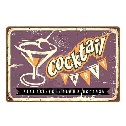 Cocktail Party Decor Margarita Lounge Signs