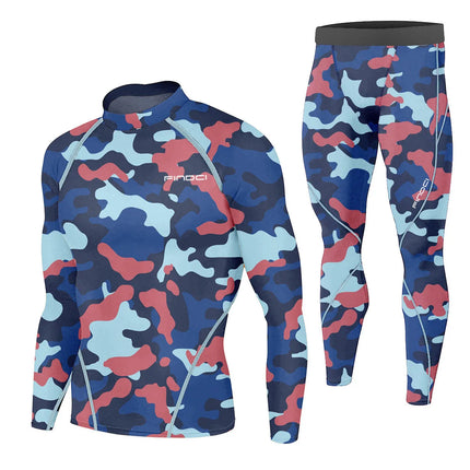 Men Running Sets - 2pc Camouflage Compression Fitness Outfit