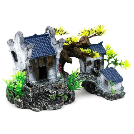 Ancient City Ruins Landscape Fish Tank Decor - Mad Fly Essentials