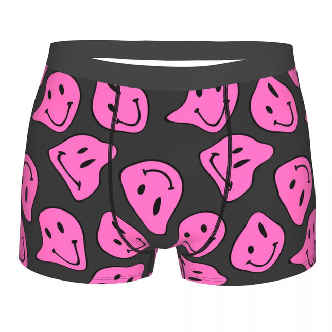 Men Hipster Psychedelic Face Boxer Briefs