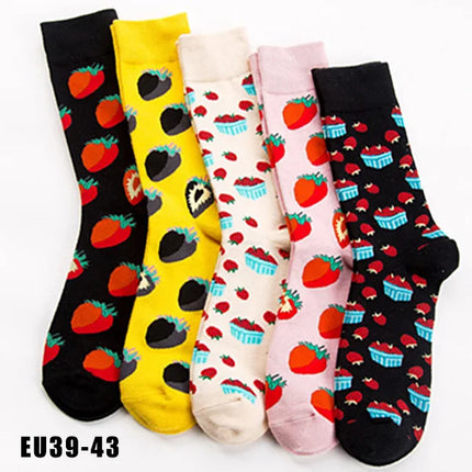 Socks Women Cute Cartoon 4pair Fashion Long Footwear - Socks - Vogul - Mad Fly Essentials
