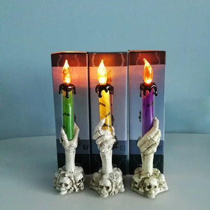 Skeleton Hand Smoke-Free Halloween LED Candle Light