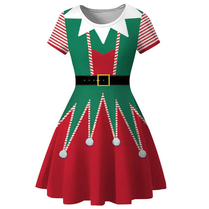Women Christmas Rockabilly 50S-60S Party Costume-Swing Dress