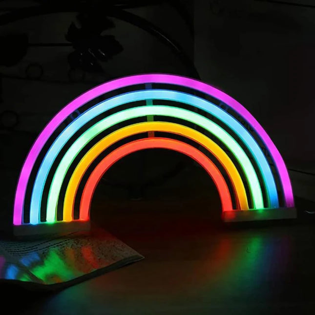LED Neon Rainbow Sign Wall Decor