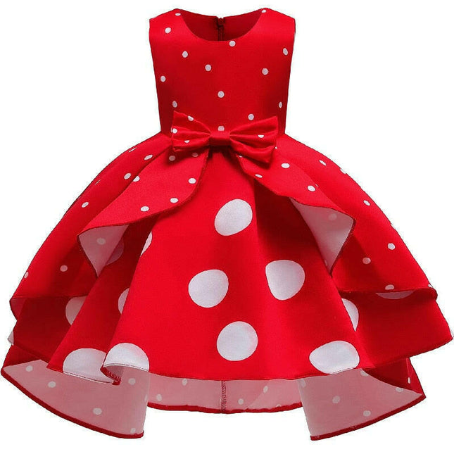 Baby Girls Polka-Dot Wedding Party Dress - Kids Shop Mad Fly Essentials