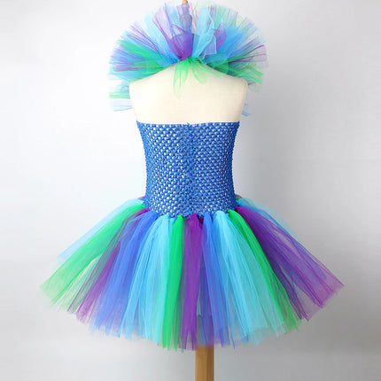 Party Dress Girl Gradient Mesh Princess Birthday Dress - Party Dress - Doker - Mad Fly Essentials