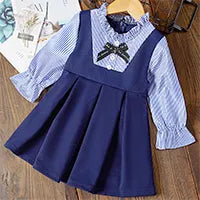 Baby Girl Plaid Shirt+Bow+Dress Outfit - Kids Shop Mad Fly Essentials