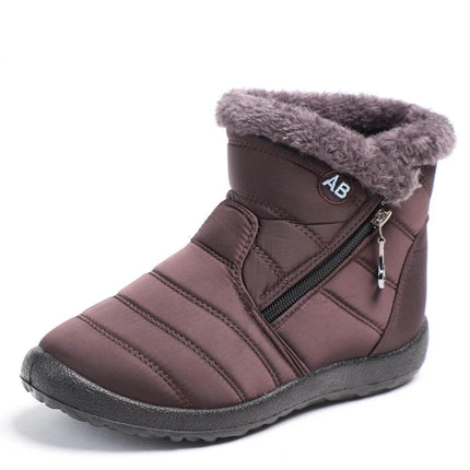 Women Winter Plush Ankle Snow Boots - Mad Fly Essentials