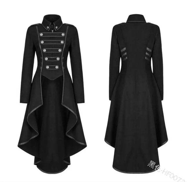 Women Medieval Gothic Retro Irregular Overcoat Costume