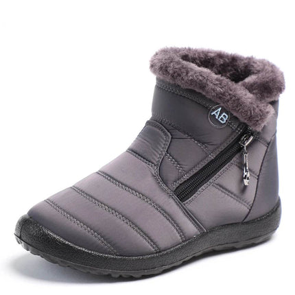 Women Winter Plush Ankle Snow Boots - Mad Fly Essentials