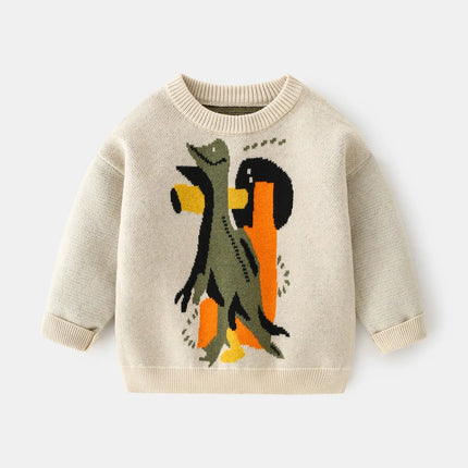 Sweater Baby Boy Dinosaur Animal Casual Sweatshirt - Sweater - Little Bitty - Mad Fly Essentials