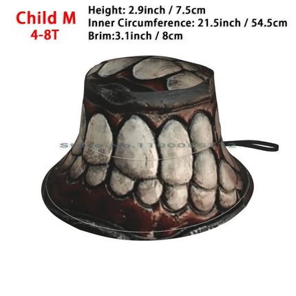 Men Scary Mouth Knitted Beanies Bucket Hats