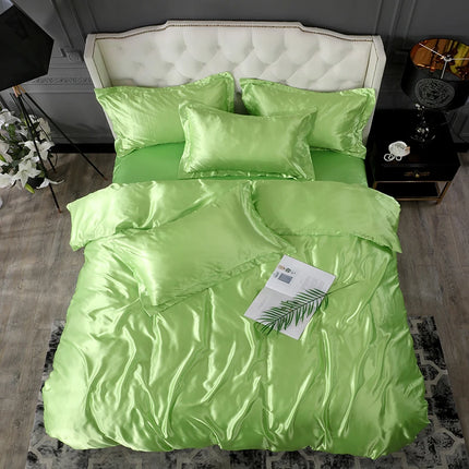 Nordic Style Rayon Solid Duvet Bedding Sets