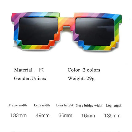 Women UV400 Rainbow Party Sunglasses