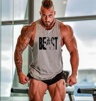 Tank Top Men Beast Activewear Bodybuilding Top - Tank Top - Fitness Essentials - Mad Fly Essentials