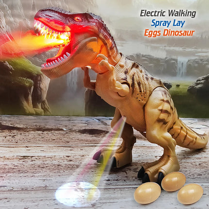 Large Electric Dinosaur Robot Lay Eggs Mechanical Toy