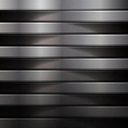 Custom 3D Stereo Rectangle Gray Stripe Fresco Mural Wallpaper - Mad Fly Essentials