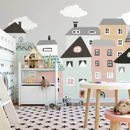 Custom Modern 3D Scenic City Mural Wallpaper - Mad Fly Essentials