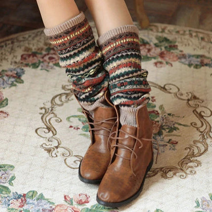 Women Bohemian Fashion Leg Warmer Socks