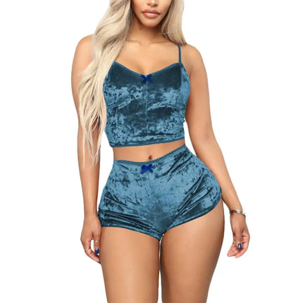 Pajama Set Women Velvet Sleeveless Underwear Pajamas - Pajama Set - Goku - Mad Fly Essentials