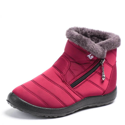 Women Winter Plush Ankle Snow Boots - Mad Fly Essentials