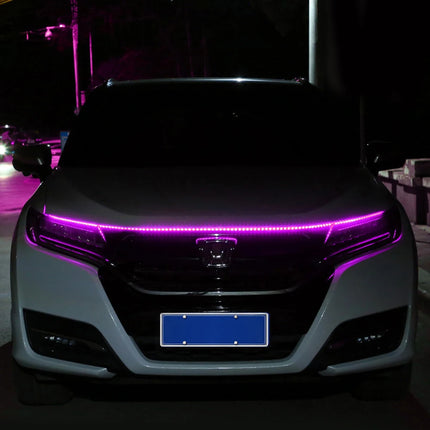 Auto LED 180cm Universal Car Hood Guide Strip Light Set
