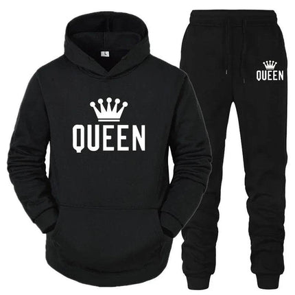 Men Women White Black King Queen Tracksuits - Mad Fly Essentials