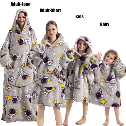 Hoodies Women Family Matching XL Lion Plush Blanket Hoodies - Animal Game - Mad Fly Essentials