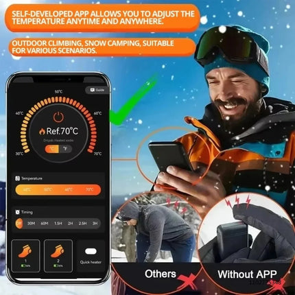 Socks 5000mAh Heated Adjustable Thermal Footwear - Socks - Juummp - Mad Fly Essentials