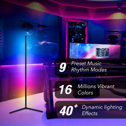 Floor Lamp LED Corner Game Room RGB Lighting - Floor Lamp - Moveon - Mad Fly Essentials