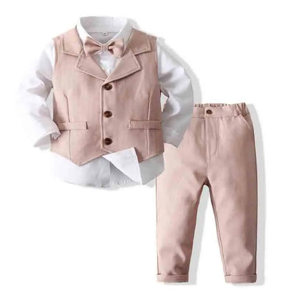 Gentleman Outfit Baby Boy Formal Costume Suit - Gentleman Outfit - Babyboo - Mad Fly Essentials
